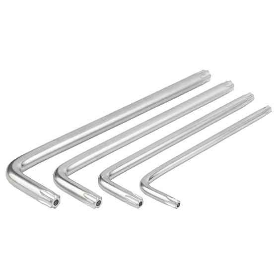 Ключі TORX 9 шт T10-T50 мм CrV (середні з отвором) SIGMA (4022221) Київ