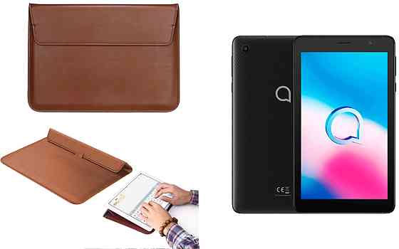 Чехол-конверт VitoCase для Alcatel 1T 7 4G (9013X), с функцией подставки для планшета Коричневый Киев