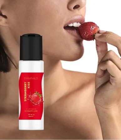 Їстівний лубрикант Driminals Kiss Strawberry зі смаком полуниці, 30 мл Sex Aura Київ