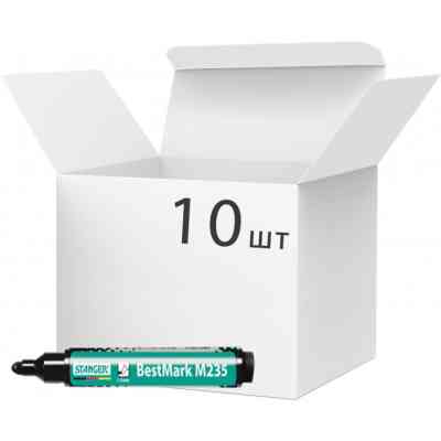 Маркер Stanger водостійкий, 1-3 мм чорний 10 шт (MARKER-PER-STM235B10) Вінниця