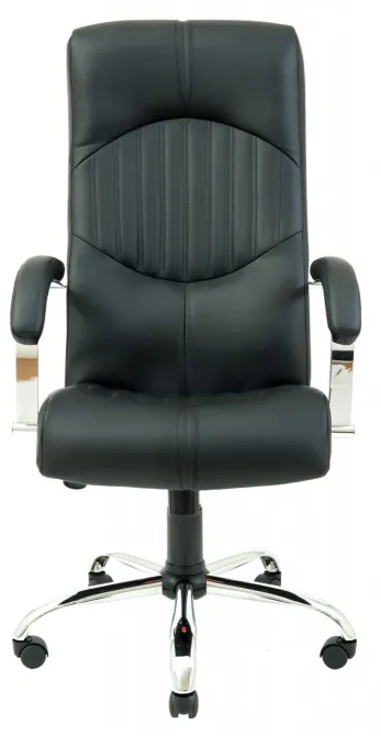 Офисное Кресло Руководителя Richman Hermes Кожа Комбо Lux Хром М1 Tilt Черный Киев - изображение 2