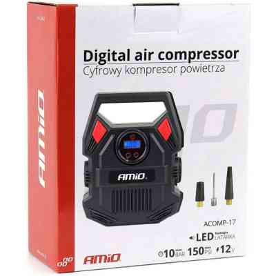 Автомобильный компрессор AMiO 12V ACOMP-17 (02642) Винница