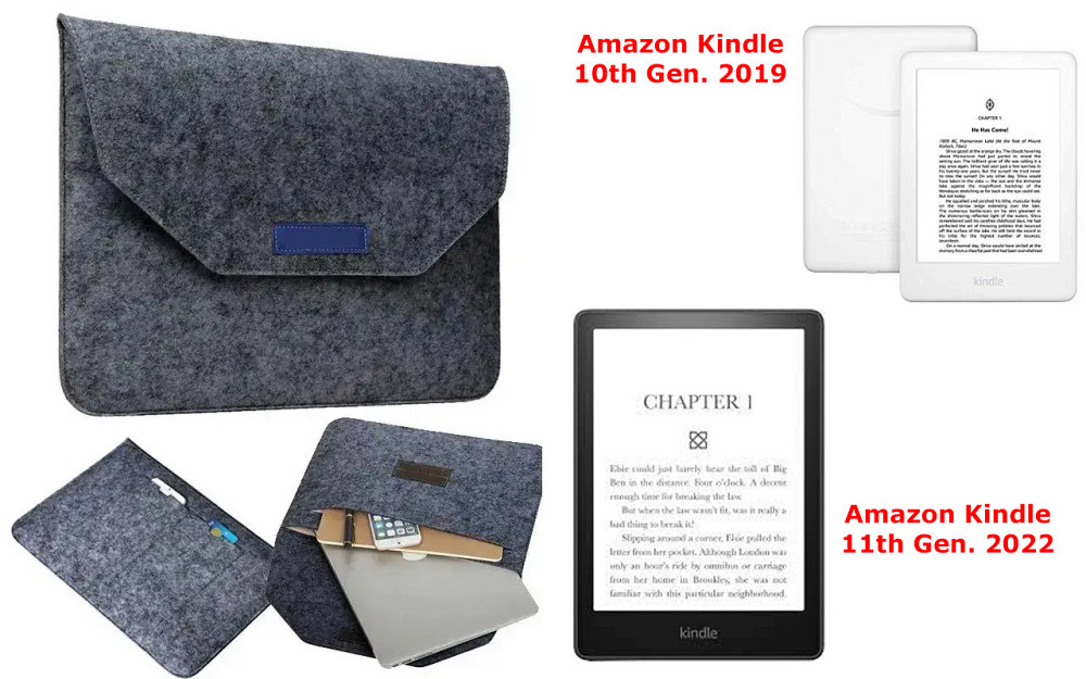 Сумка Wool із войлока для Amazon Kindle 10th Gen. 2019, 11th Gen. 2022 Київ - фото 1