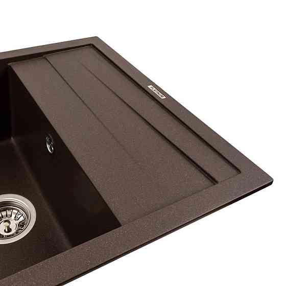 Кухонна мийка гранітна матова 7050 CASCADA Platinum Темна скеля Коломыя