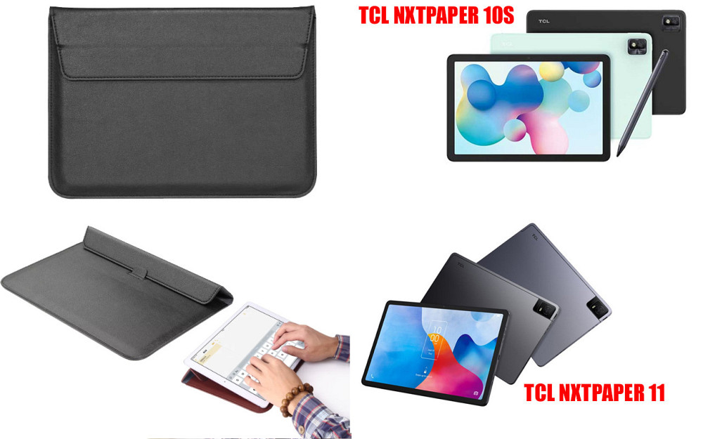 Чохол-конверт VitoCase для TCL NXTPAPER 10S, NXTPAPER 11, з функцією підставки для планшета Чорний Київ - фото 1