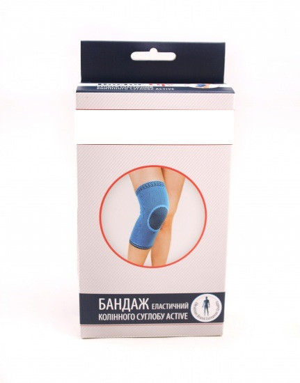 Еластичний бандаж колінного суглоба Active А7-052 Дніпро - фото 4