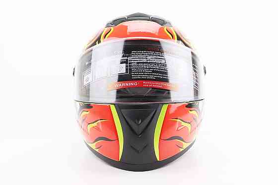 Шолом інтеграл, закритий+окуляри BLD-М61 S (55-56см), ЖОВТО-ПОМАРАНЧЕВИЙ "Buffalo" Київ