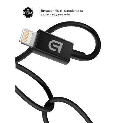 Зарядное устройство Armorstandart AR-TA800 25W USB-C + cable USB-C to Lightning black (ARM77721) Винница - изображение 4