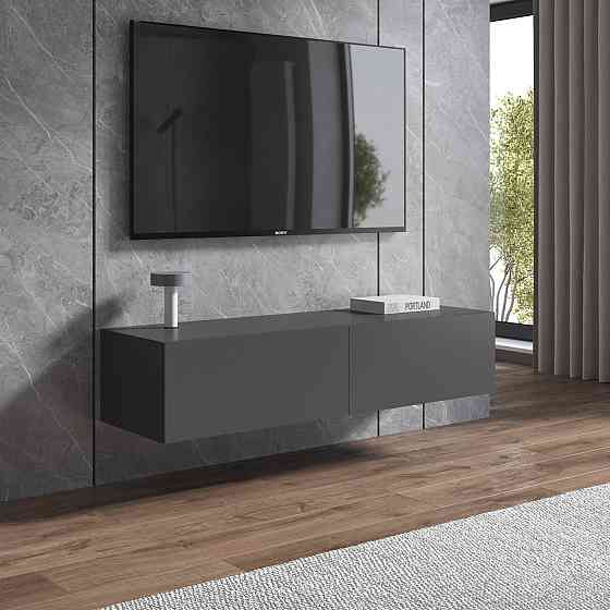 Тумба під телевізор VAYS, навісна тумбочка M-18 Антрацит Львів