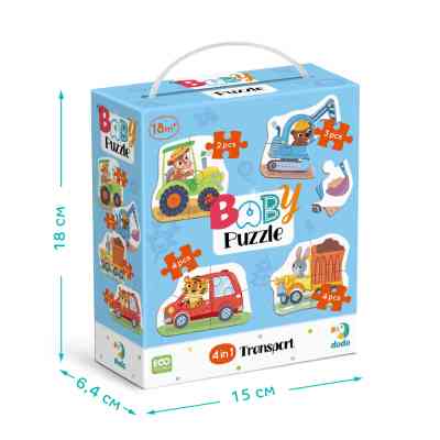 Пазл DoDo 4 в 1 Baby puzzle. Транспорт (300685) Винница