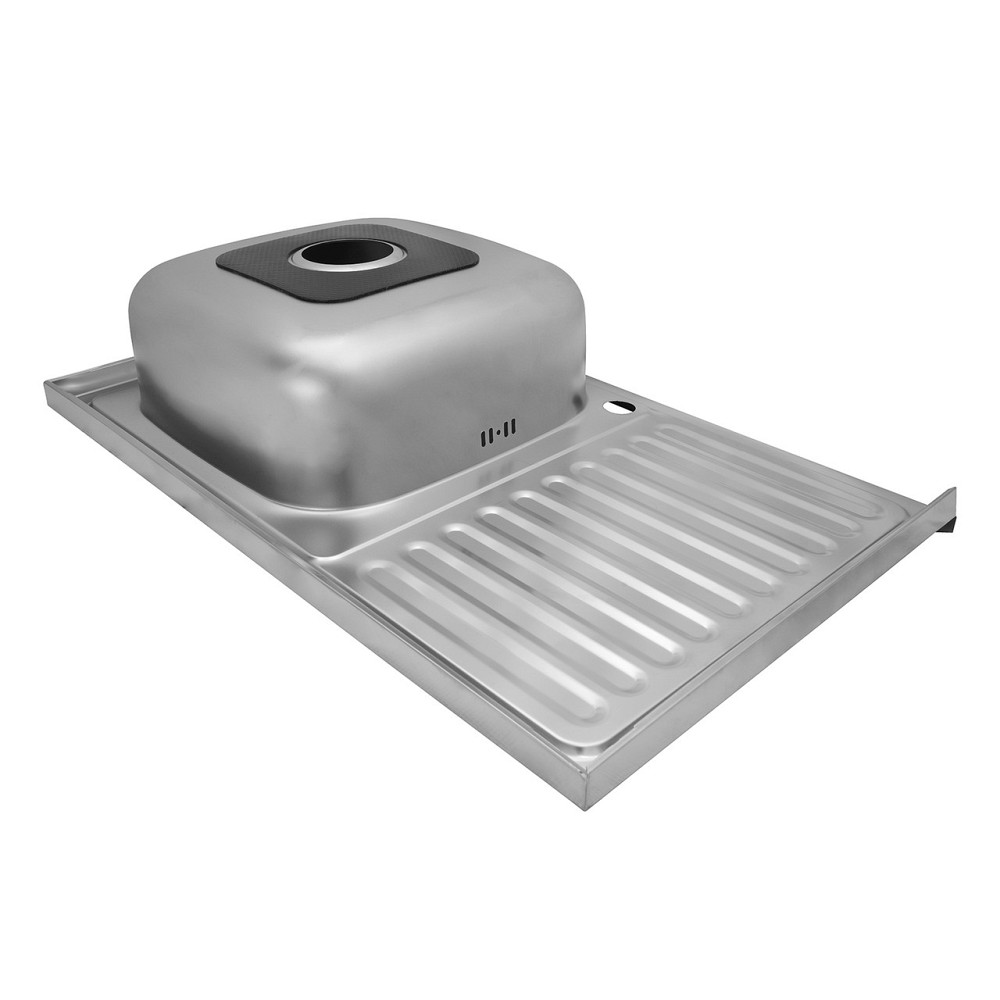 Накладная кухонная мойка Kroner KRP Satin - 5080R (0.8 мм) Киев - изображение 5