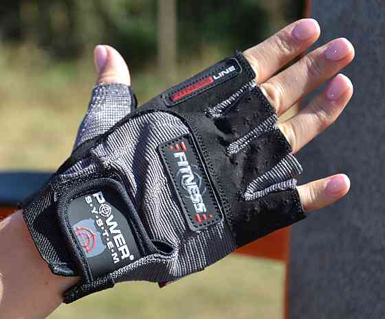 Рукавички для фітнесу Power System PS-2300 Fitness Grey/Black XS Каменское