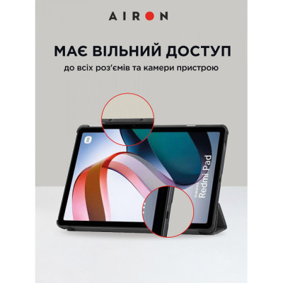 Чехол для планшета AirOn Premium Xiaomi Redmi Pad 10.6" 2022 + Film Black (4822352781087) Винница - изображение 9