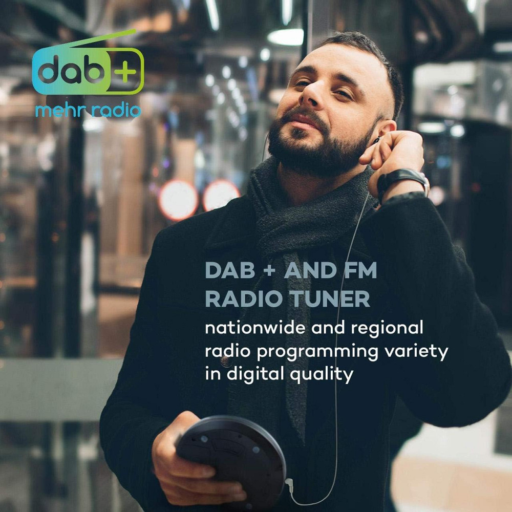 Портативний CD-програвач Auna CDC-200 DAB+ Discman DAB+/FM MP3-CD РК-дисплей Німеччина Дніпро - фото 9