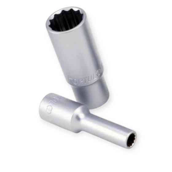 Головка торцевая двенадцатигранная удлиненная 1/2 32мм CrV Мукачево