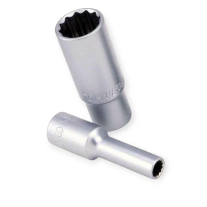 Головка торцевая двенадцатигранная удлиненная 1/2 32мм CrV Мукачево - изображение 1