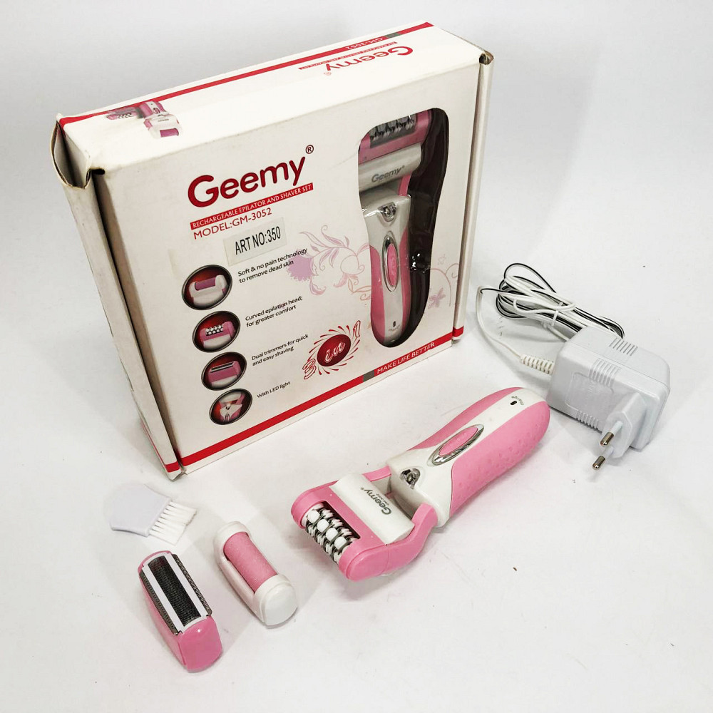 Эпилятор с гладким удалением волос Gemei, Эпилятор депилятор бритва, Пилка для ступней IN-48 Львов - изображение 10