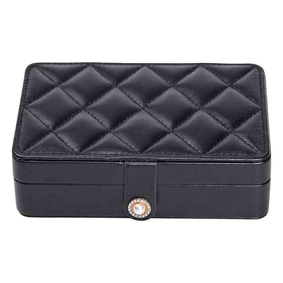 Yiwu Скринька для прикрас з еко шкіри 16×11×4.7 см органайзер для ювелірних виробів HP-5-30B Коломыя