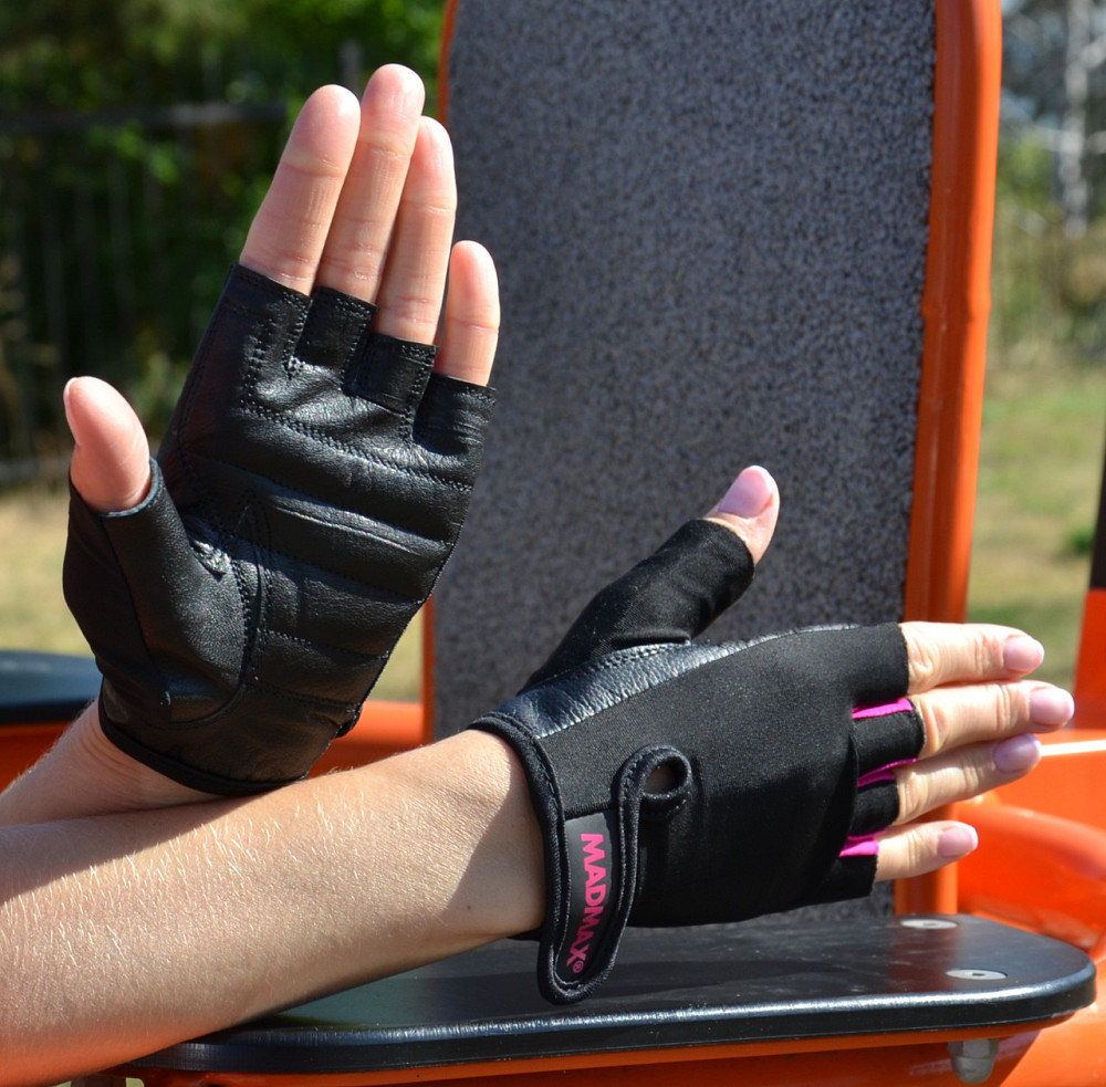 Рукавички для фітнесу MadMax MFG-251 Rainbow Pink XS Луцьк - фото 7