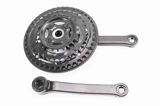 Шатуни "квадрат" 170мм, 42.34.24T MTB, чорні BL 02 (вузький), (можливі потертості) Киев