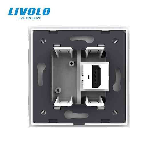 LIVOLO Розетка HDMI Livolo білий скло (VL-C7FCHD-1WP) Коломия