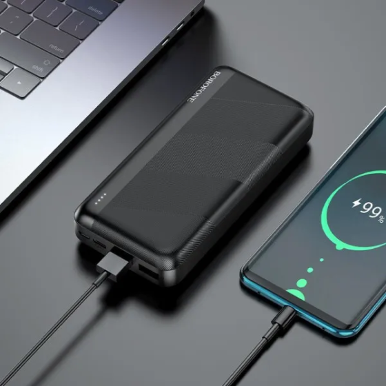 Универсальная мобильная батарея Borofone BJ27B Pindar 10.5W 30000mAh (Черный) Винница