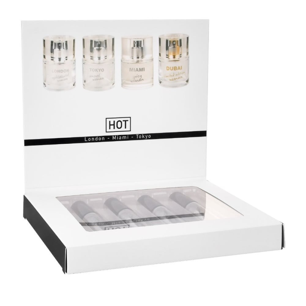 Набор женских парфюмов с феромонами HOT LMTD Pheromone Perfume Women, 4x5 мл Sex Aura Киев - изображение 4