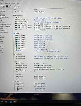 Ноутбук Dell Precision 7730 Xeon E-2176M 64 Гб 512 Гб P3200 6Gb 17,3" FHD IPS Київ