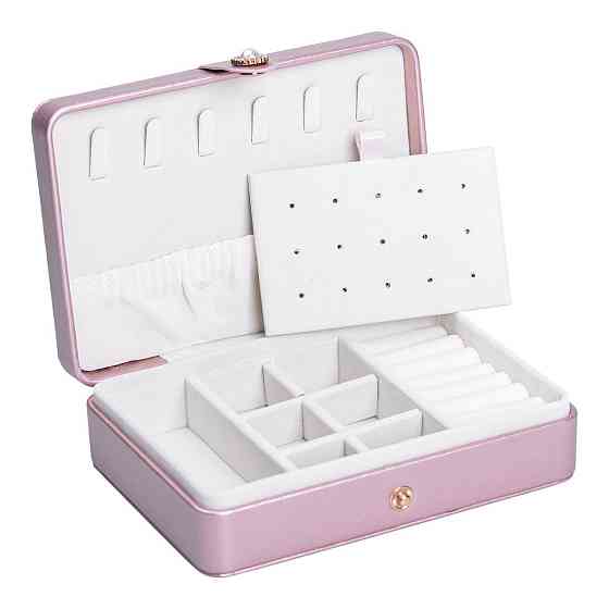 Шкатулка для украшений из эко кожи 16×11×4.7 см органайзер для ювелирных изделий HP-5-30PP Киев