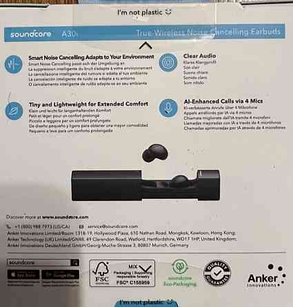 Нові! Наушники TWS Anker SoundСore A30i Black (A3958G11) Київ