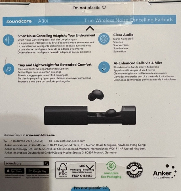 Нові! Наушники TWS Anker SoundСore A30i Black (A3958G11) Київ - фото 3