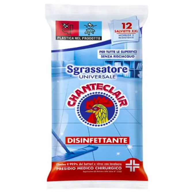 Вологі серветки для прибирання підлог Chanteclair Salviette Disinfettante XXL 12 шт. Львів - фото 1