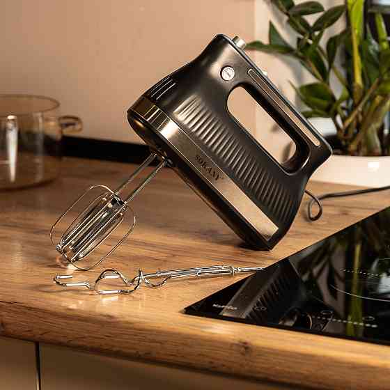 Ручний міксер Sokany SK-6632 з 2 насадками, 300 Вт чорний Київ