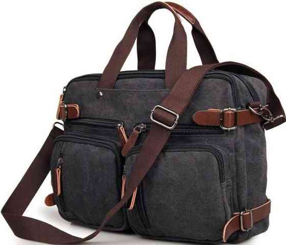 Сумка мужская трансформер Серая (Vintage) Киев