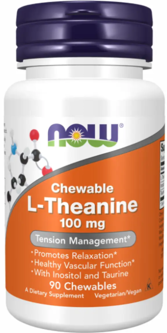Теанин Now Foods L-Theanine 100mg Plus 90 раст капс Киев - изображение 4