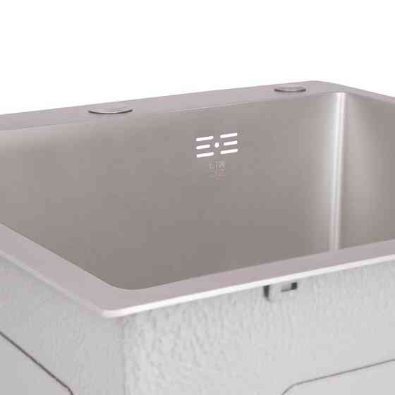 Кухонная мойка с нержавеющей стали Lidz H50*50G 3.0/0.8 мм Brush Grey (LDH5050GPVD3008) серая Киев