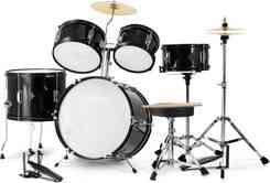 Ударная установка  Dziecięcy 5-częściowy zestaw perkusyjny z tronem - Czarny Idealny dla początkujących dzieci Киев