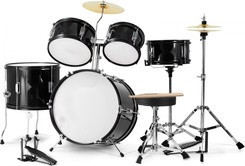 Ударная установка  Dziecięcy 5-częściowy zestaw perkusyjny z tronem - Czarny Idealny dla początkujących dzieci Киев - изображение 1