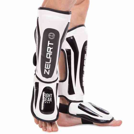 Защита голени и стопы для единоборств Zelart BO-8357 размер M-XL цвета в ассорт. Защита для боевых искусств Киев
