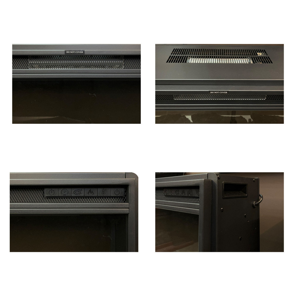 Електрокамін з обігрівом Royal Vision 60 LOG Color N зі звуком, дровами, розмір 1556x426x225 Львів - фото 3