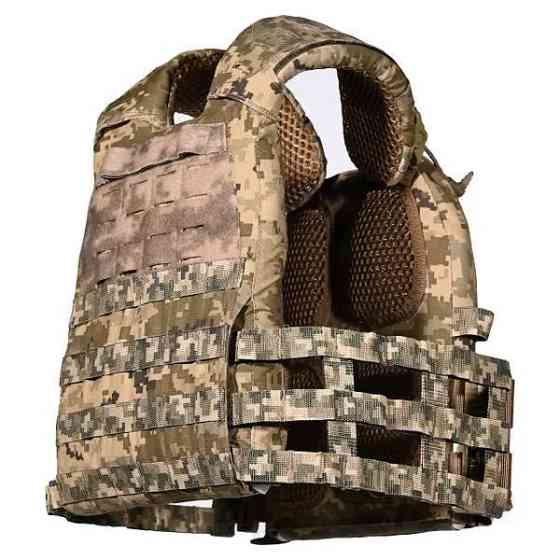 Тактическая плитоноска M6 без подсумков с быстрым сбросом (без плит) Пиксель Киев