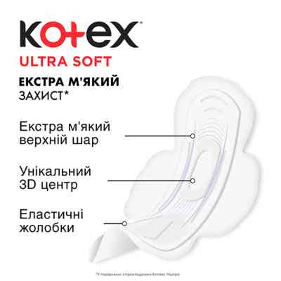 Гигиенические прокладки Kotex Ultra Soft Super 16 шт. (5029053542690) Винница