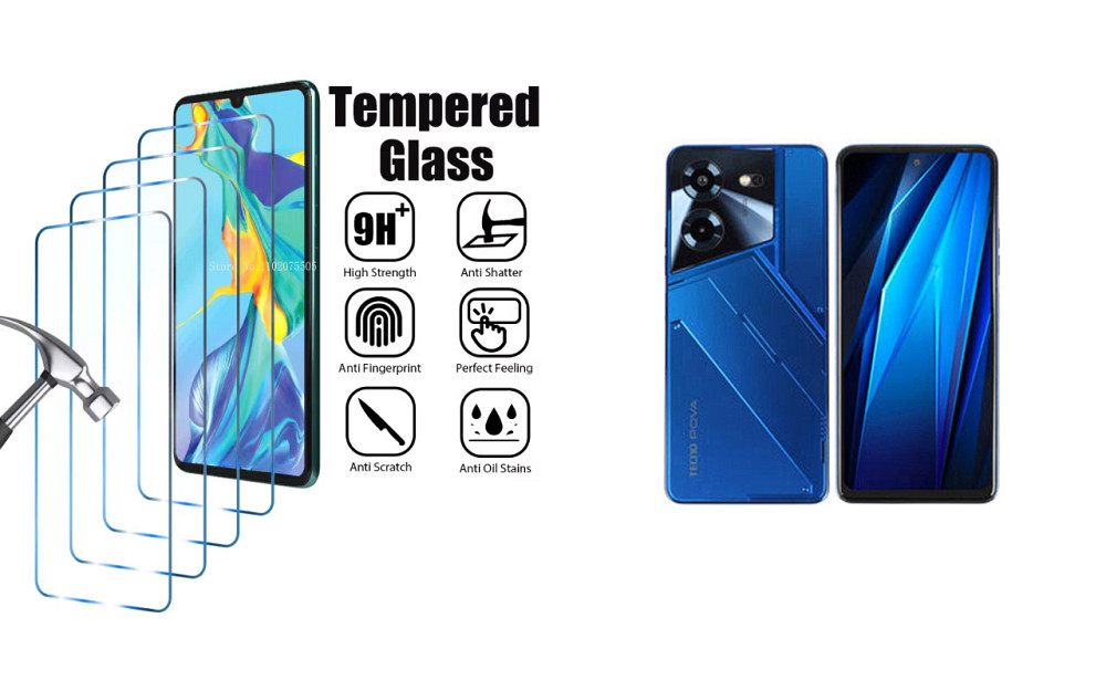 Захисне скло ArmorGlass для Tecno POVA 5, POVA 5 Pro – стійке до подряпин та ударів Київ - фото 1