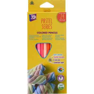 Олівці кольорові Cool For School Pastel Преміум 24 кольори (CF15186) Вінниця