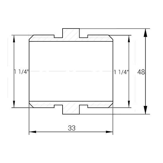 Ніпель 1 1/4″ЗЗ нікельований А0516А(нк) Киев