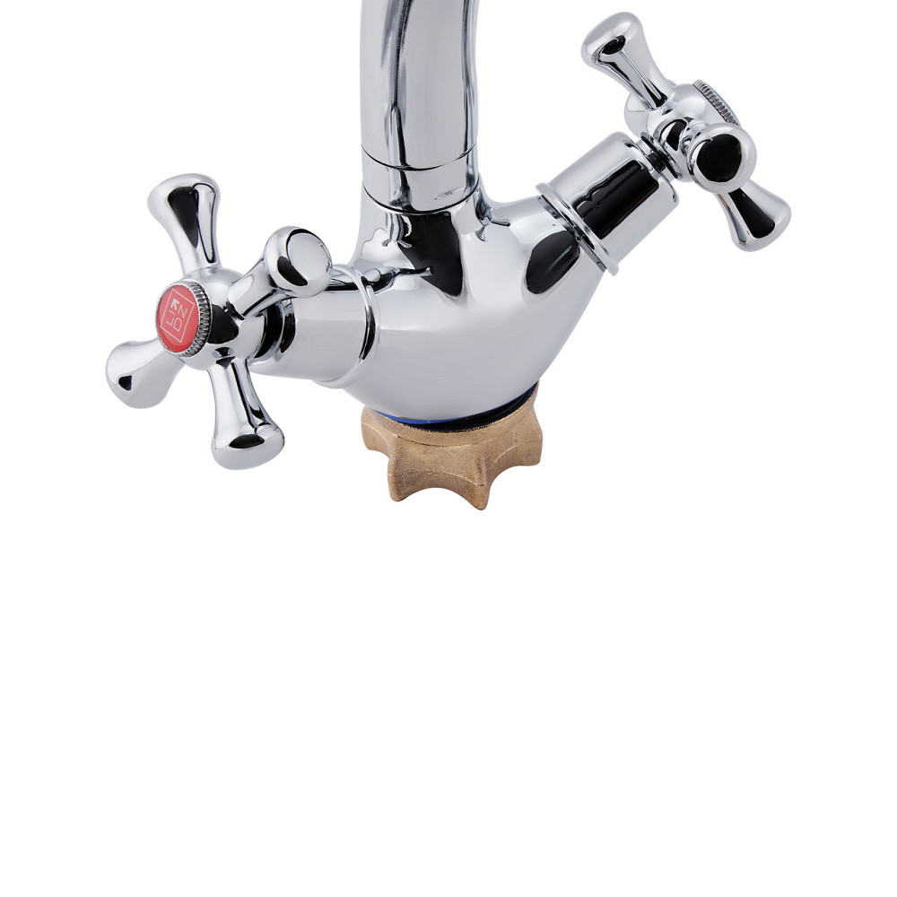 Смеситель для кухни Lidz Lamb 273F двухвентильный LDLAM273FCRM21890 Chrome Киев - изображение 3