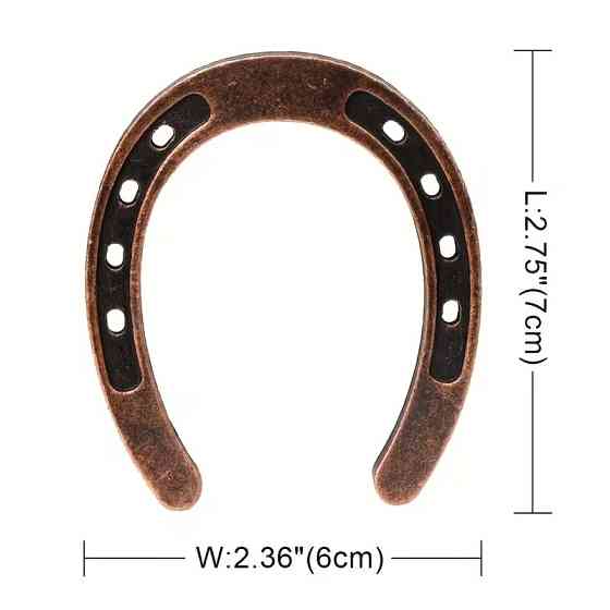 Подкова на удачу декоративная — металлический оберег (1 шт, 7×6 см) Киев