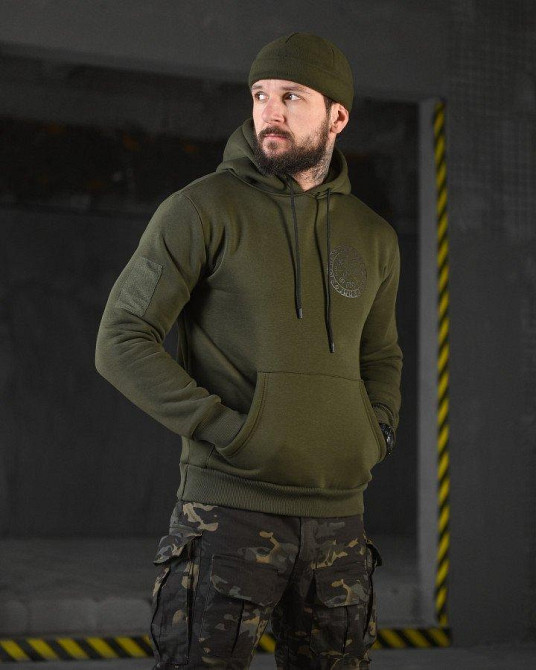 Худі CELEO на флісі руни олива ВТ3853 Одеса - фото 3