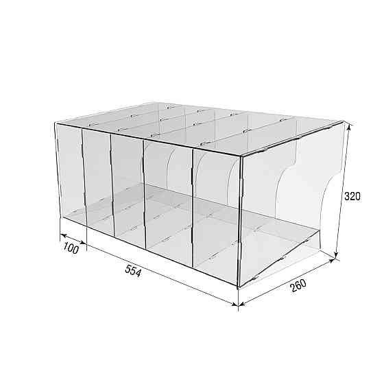 Підставка вітрина EKOSTAR під товар 554х320х260 Київ