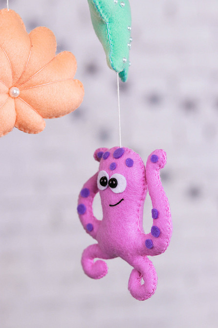 Мобіль на ліжечко WoollyFox «Русалонька» Київ - фото 2